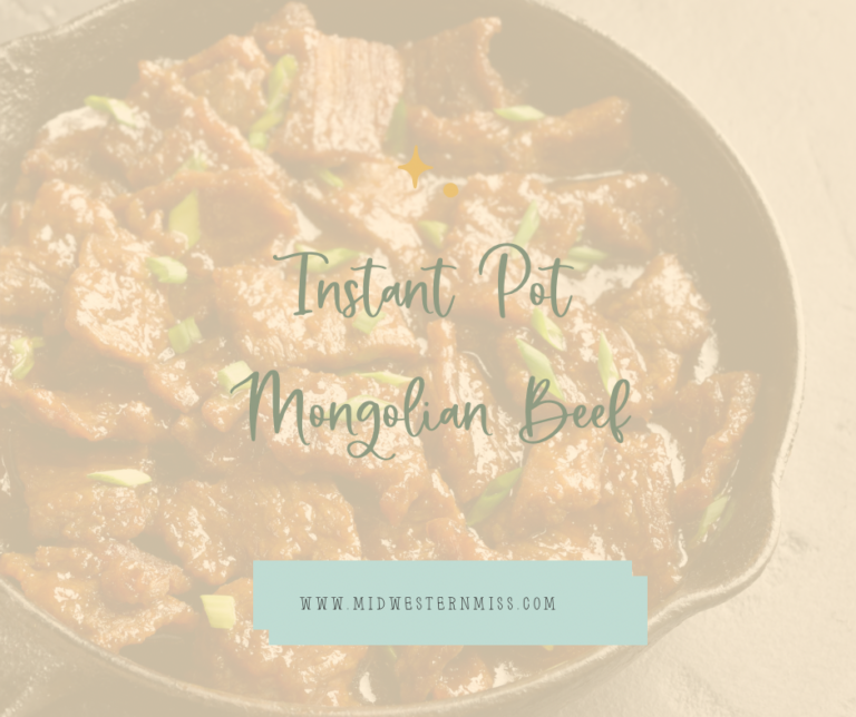 Instant Pot Mongolian Beef