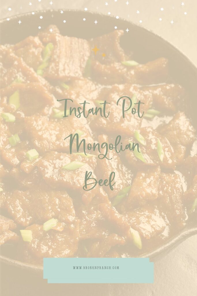 Instant Pot Mongolian Beef