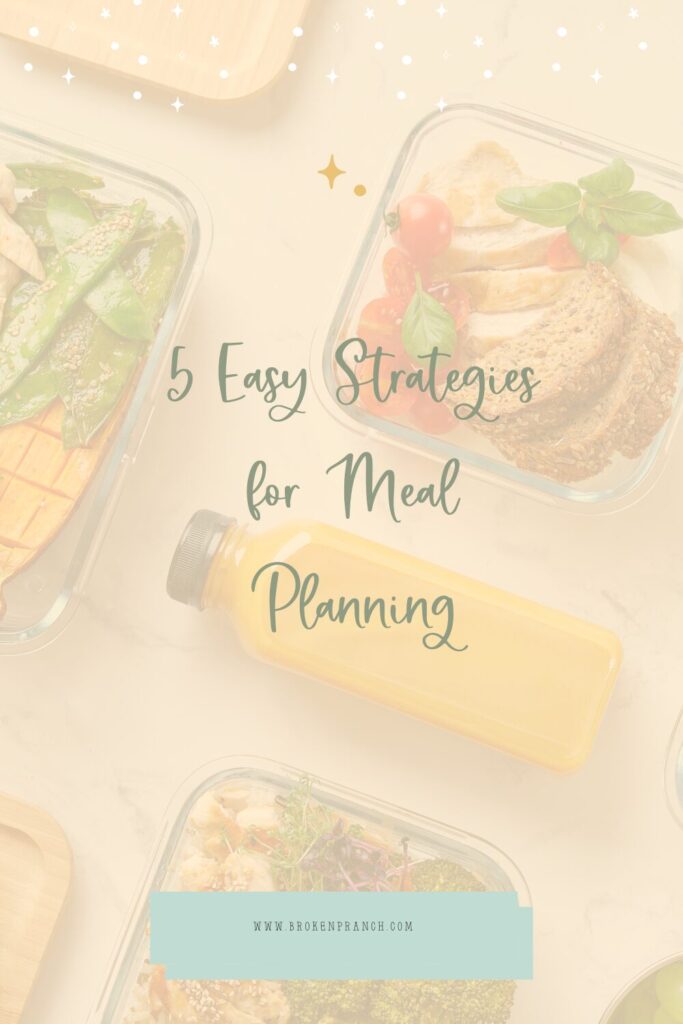 easy strategies for meal planning