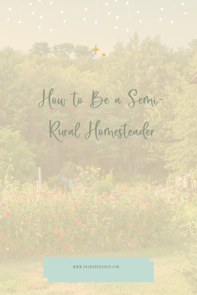 How to Be a Semi-Rural Homesteader