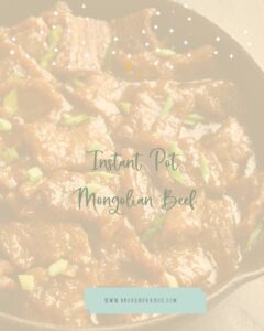 Instant Pot Mongolian Beef