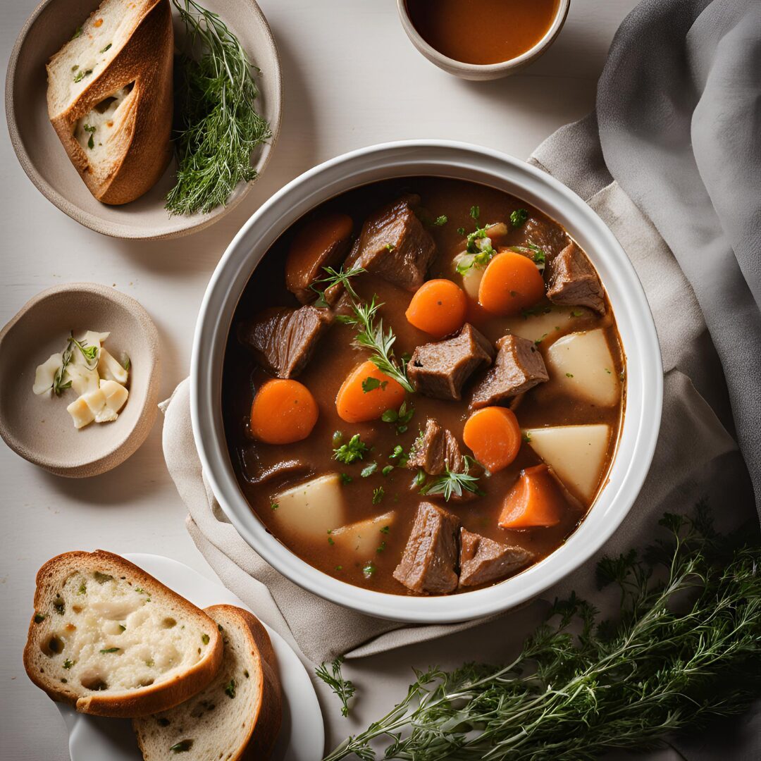 The Ultimate Comfort Food: Beef Stew with Homemade Sourdough Bread